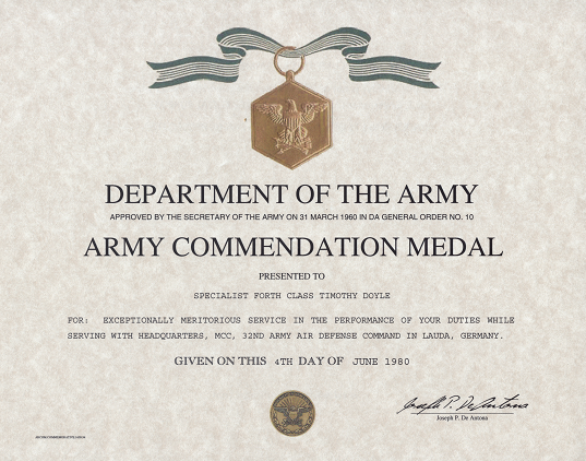 Army Awards and Service Medals